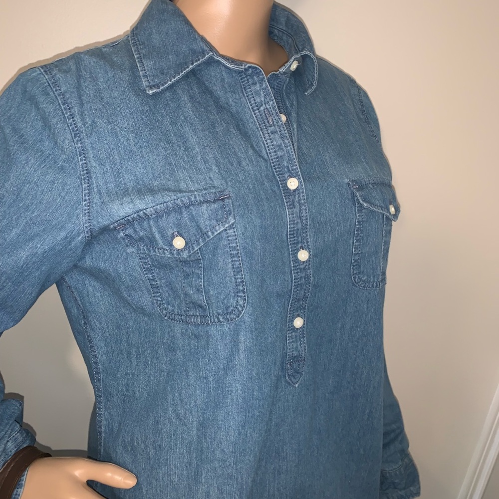 Talbots M Denim Button up shirt